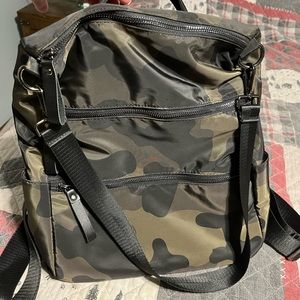 Camo backpack purse